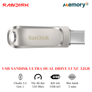 USB SanDisk Ultra Dual Drive Luxe Type-C 32GB