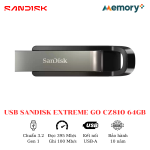 USB SanDisk Extreme Go CZ810 64GB