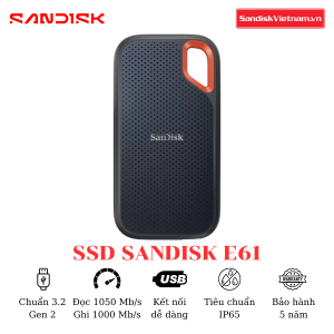 Ổ cứng di động SSD Sandisk Extreme Portable E61 8TB