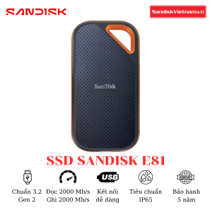 Ổ cứng di động SSD SanDisk Extreme Pro V2 E81 1TB