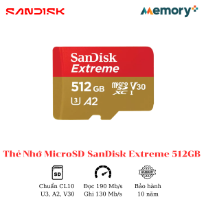 Thẻ Nhớ MicroSD SanDisk Extreme 512GB