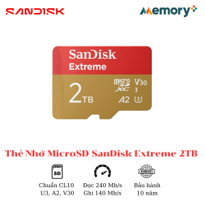 Thẻ Nhớ MicroSD SanDisk Extreme 2TB