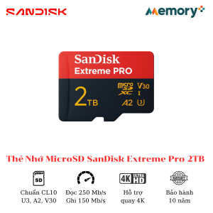 Thẻ Nhớ MicroSD SanDisk Extreme Pro 2TB