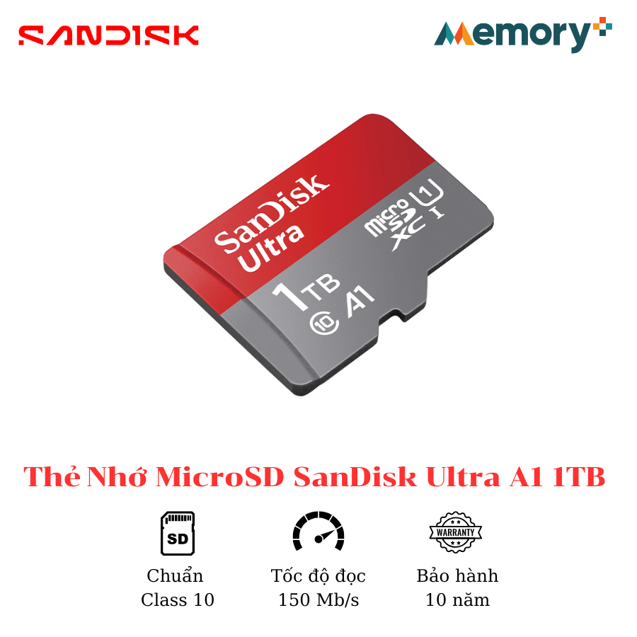 Thẻ Nhớ MicroSD SanDisk Ultra A1 1TB - Ảnh 2