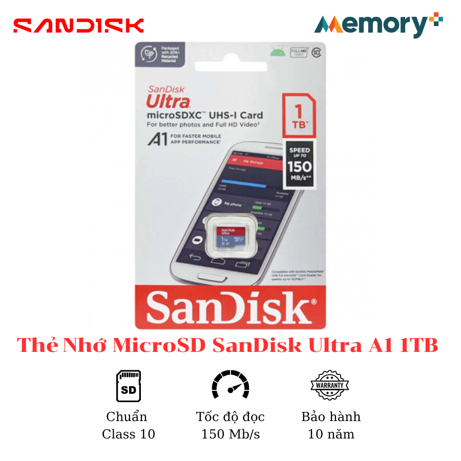 Thẻ Nhớ MicroSD SanDisk Ultra A1 1TB - Ảnh 4