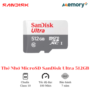 Thẻ Nhớ MicroSD SanDisk Ultra 512GB