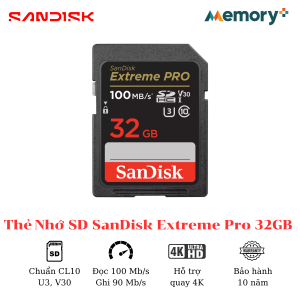 Thẻ Nhớ SD SanDisk Extreme Pro 32GB