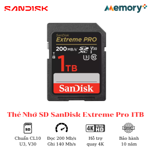 Thẻ Nhớ SD SanDisk Extreme Pro 1TB