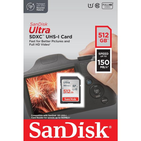Thẻ nhớ SanDisk Ultra SDXC, SDUNC 512GB- SDSDUNC-512G-GN6IN - Ảnh 2