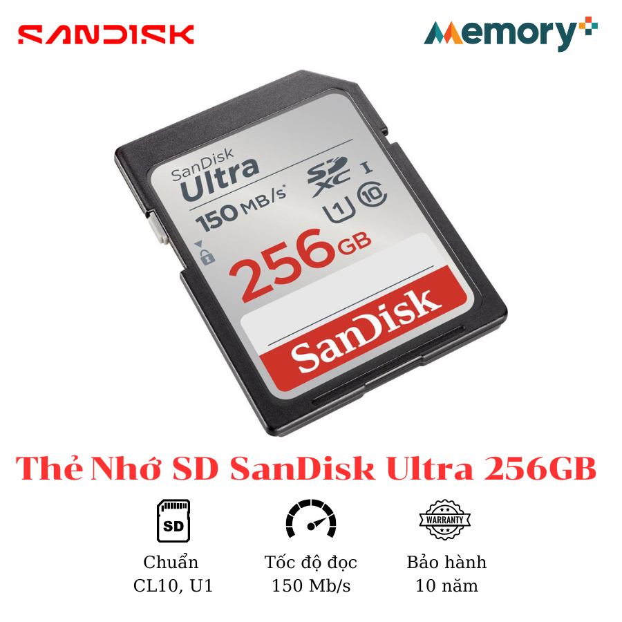 Thẻ Nhớ SD SanDisk Ultra 256GB - Ảnh 3