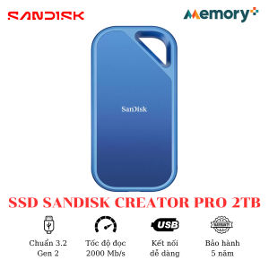 Ổ cứng SSD SanDisk Creator Pro Portable 2TB