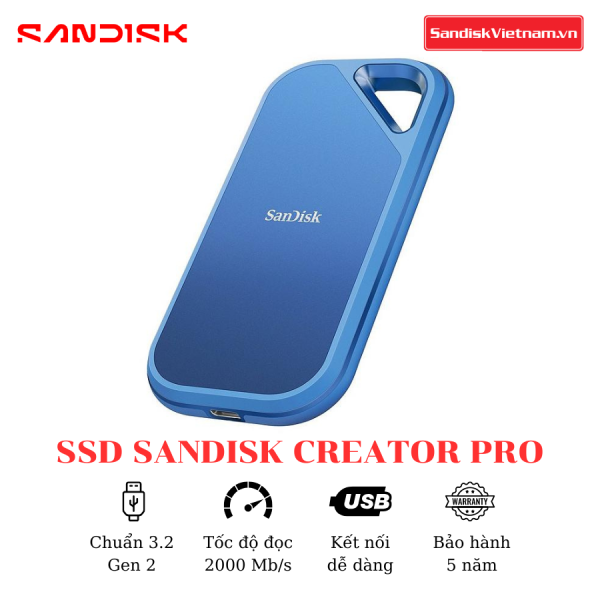 Ổ cứng SSD SanDisk Creator Pro Portable 1TB - Ảnh 4