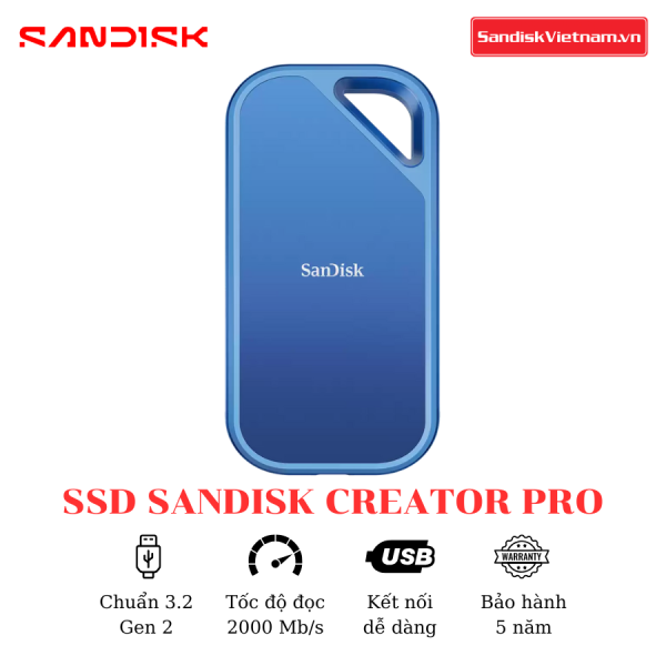Ổ cứng SSD SanDisk Creator Pro Portable 1TB
