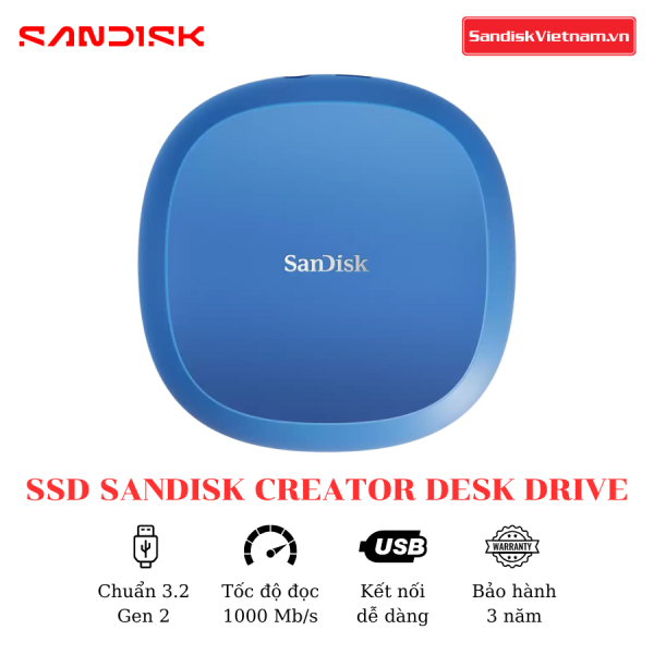 Ổ cứng SSD SanDisk Creator Desk Drive 4TB - Ảnh 2