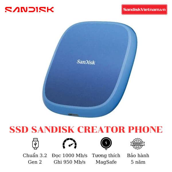 Ổ Cứng SSD SanDisk Creator Phone 1TB - Ảnh 4