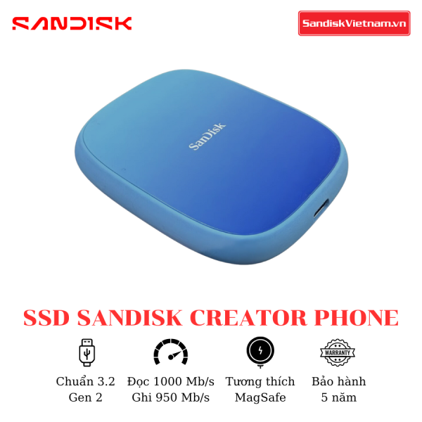 Ổ Cứng SSD SanDisk Creator Phone 1TB - Ảnh 5
