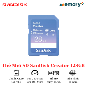 Thẻ nhớ SD SanDisk Creator 128GB