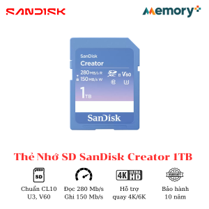 Thẻ nhớ SD SanDisk Creator 1TB