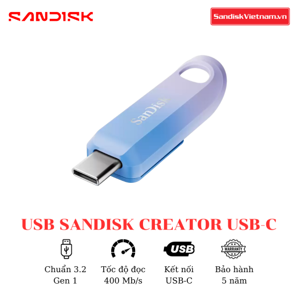 USB Sandisk Creator USB-C 1TB - Ảnh 2