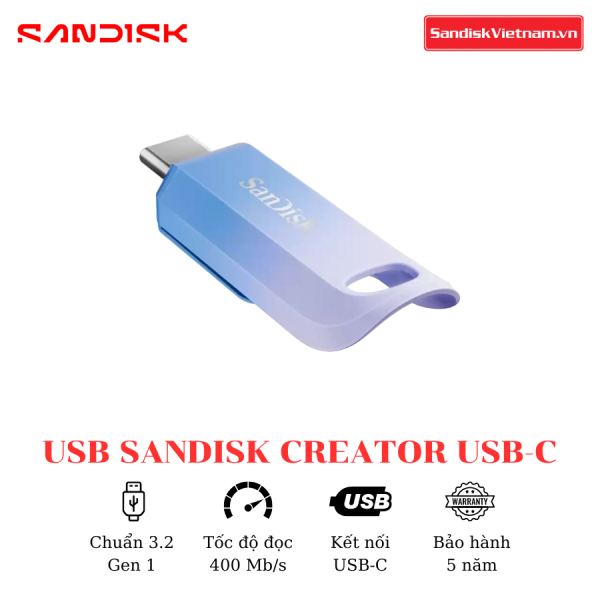 USB Sandisk Creator USB-C 1TB - Ảnh 3
