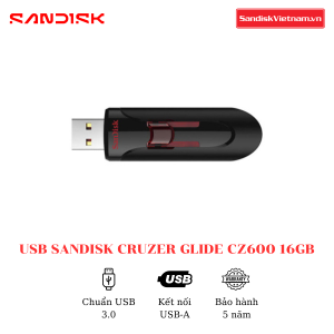 USB SanDisk Cruzer Glide 3.0 CZ600 16GB