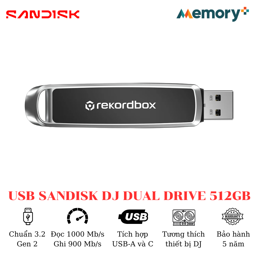 USB Sandisk DJ Dual Drive 512GB - Ảnh 6