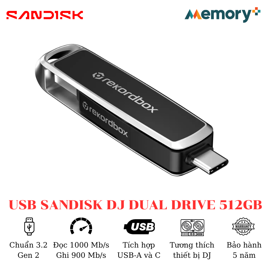 USB Sandisk DJ Dual Drive 512GB - Ảnh 7