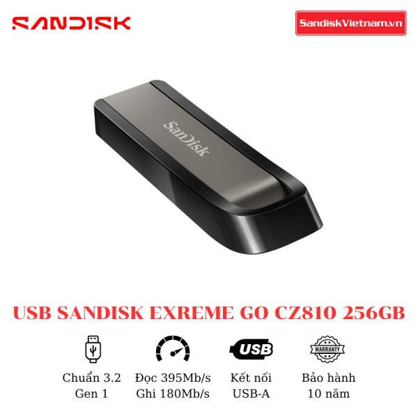 USB SanDisk Extreme Go CZ810 256GB - Ảnh 4