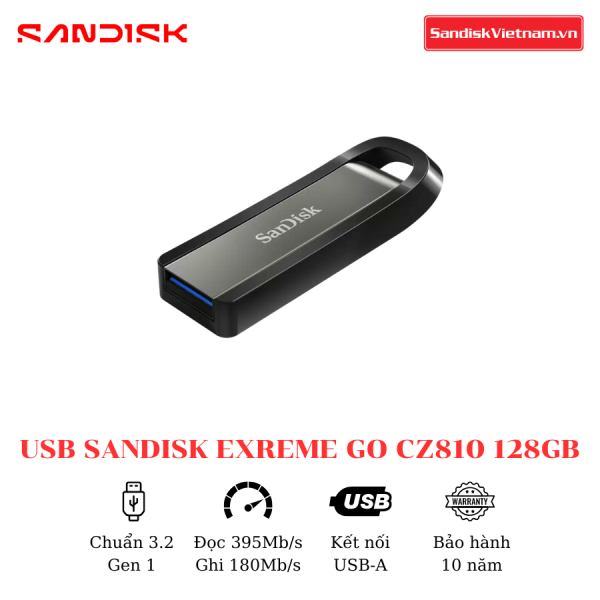 USB SanDisk Extreme Go CZ810 128GB - Ảnh 4