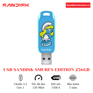 USB SanDisk Smurfs Edition 3.2 256GB