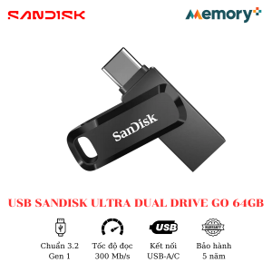 USB SanDisk Ultra Dual Drive Go 64GB