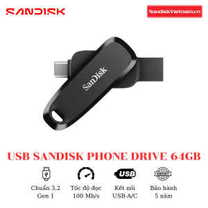 USB SanDisk Phone Drive For Android 64GB