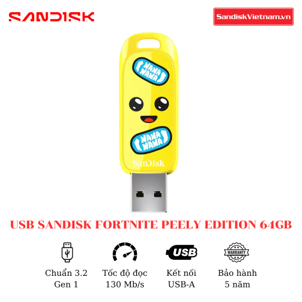 USB SanDisk Fortnite Peely Edition 3.2 64GB - Ảnh 4