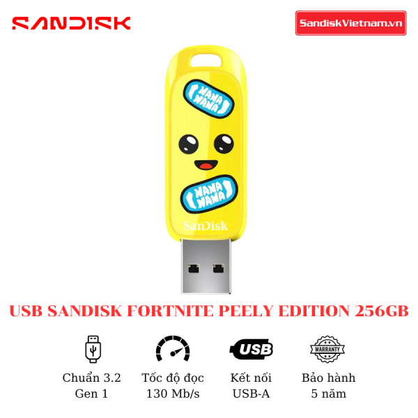 USB SanDisk Fortnite Peely Edition 3.2 256GB - Ảnh 4