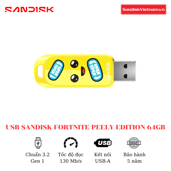USB SanDisk Fortnite Peely Edition 3.2 64GB
