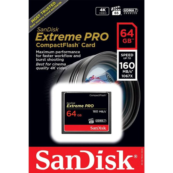 Thẻ nhớ SanDisk CF Extreme Pro 64GB - SDCFXPS-064G-X46 - Ảnh 3