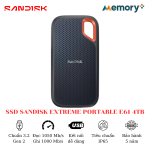 Ổ Cứng Di Động SSD Sandisk Extreme Portable E61 4TB