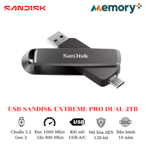 USB Sandisk Extreme Pro Dual Drive 2TB