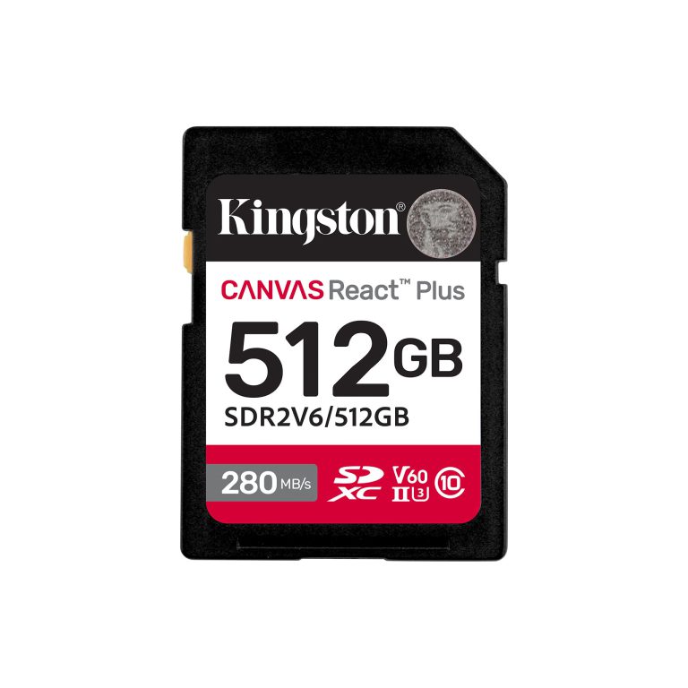 Thẻ nhớ Kingston SD Canvas React Plus V60 512GB – SDR2V6/512GB