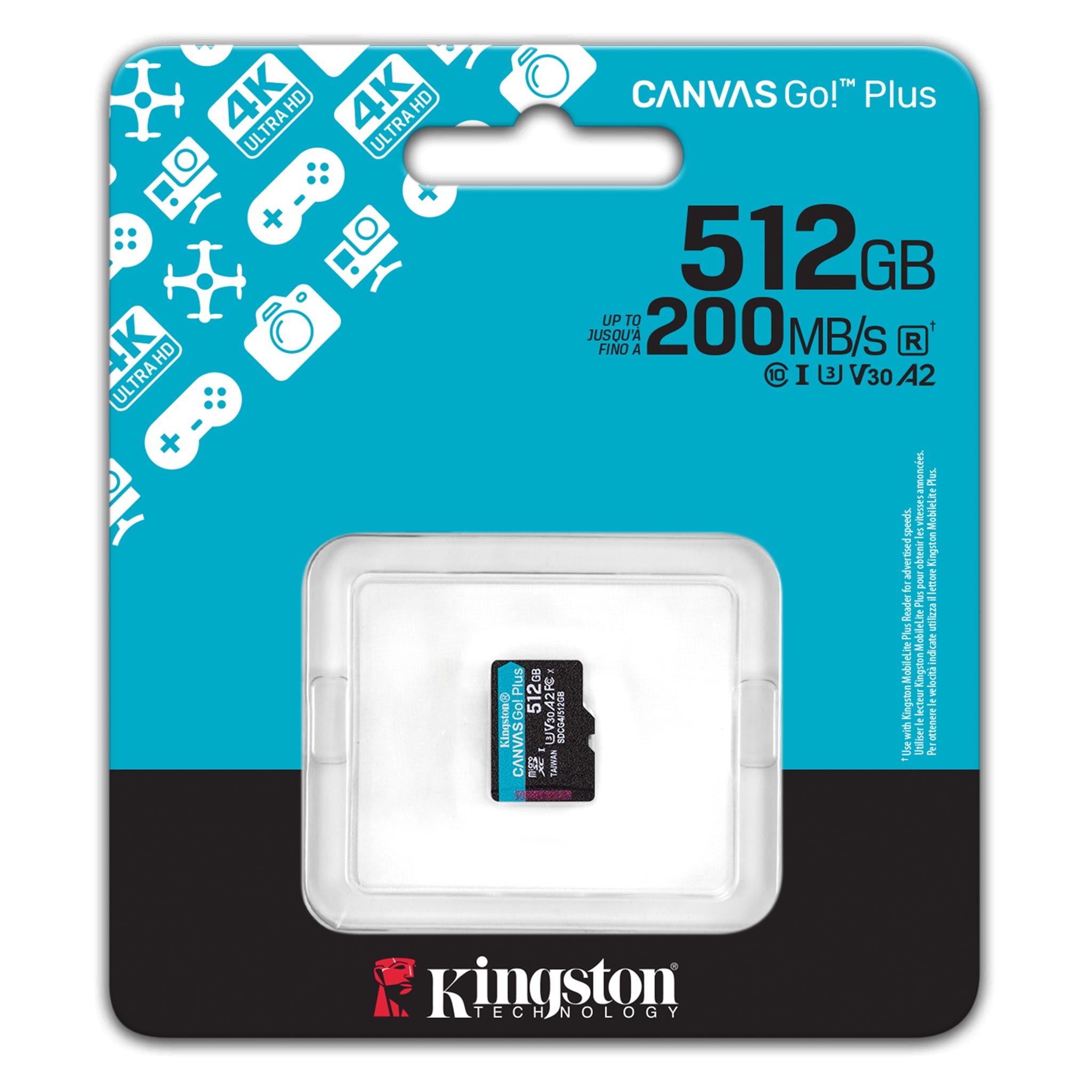 Thẻ nhớ Kingston MicroSD Canvas Go Plus 512GB - Ảnh 3