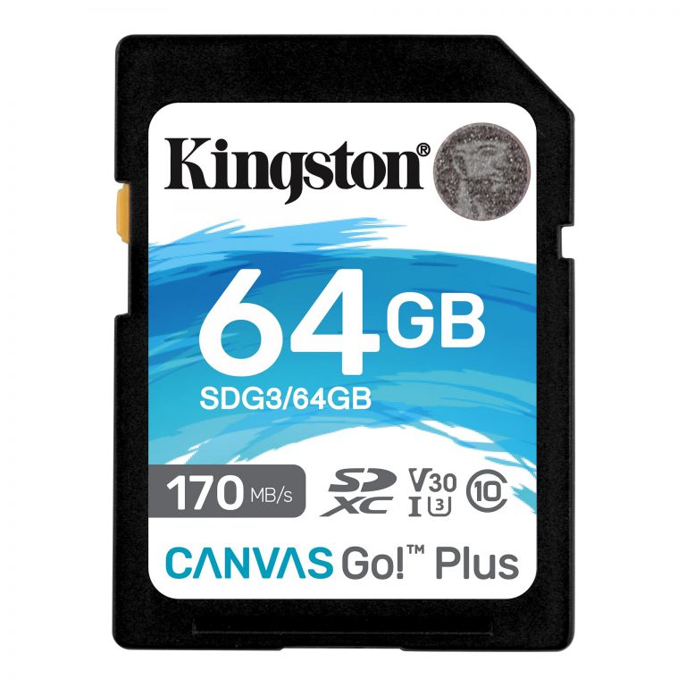 Thẻ nhớ Kingston SD Canvas Go Plus 64GB – SDG3/64GB