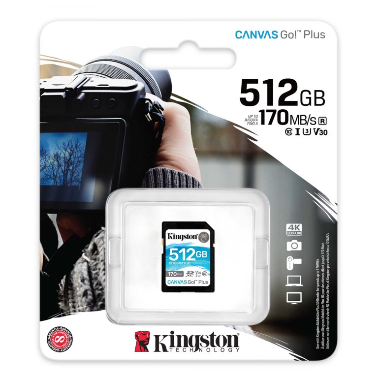 Thẻ nhớ Kingston SD Canvas Go Plus 512GB – SDG3/512GB - Ảnh 3