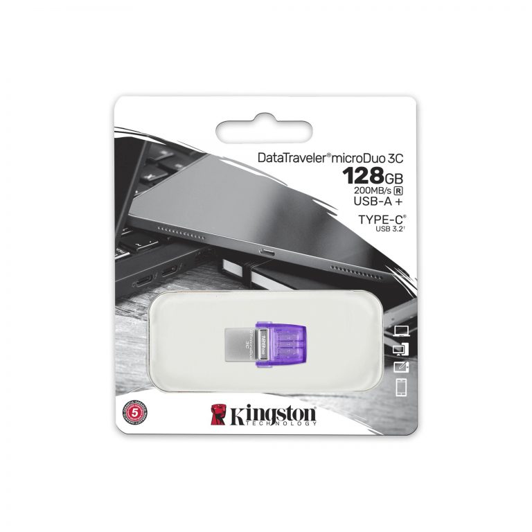 USB Kingston DataTraveler MicroDuo 3C 128GB – DTDUO3CG3/128GB - Ảnh 3