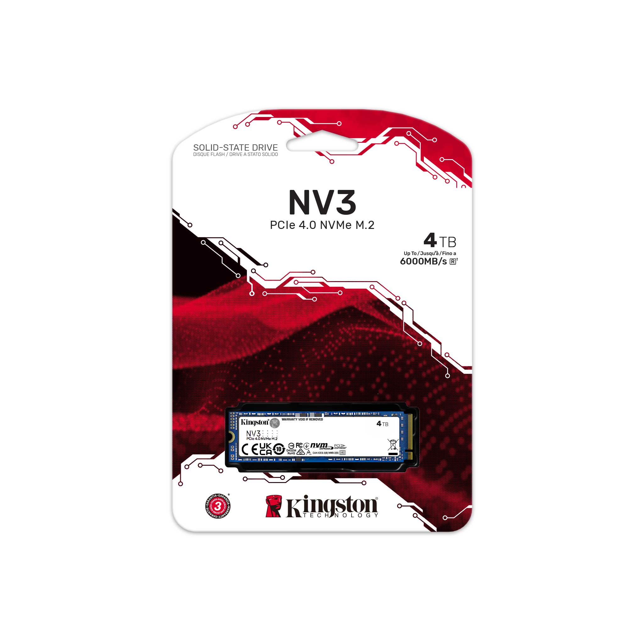 SSD Kingston NV3 4TB M.2 PCIe NVMe Gen4 – SNV3S/4000G - Ảnh 3