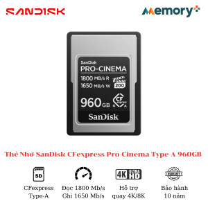 Thẻ Nhớ SanDisk CFexpress Pro-Cinema Type-A 960GB