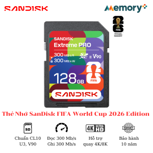 Thẻ Nhớ SD SanDisk FIFA World Cup 2026 Edition 128GB