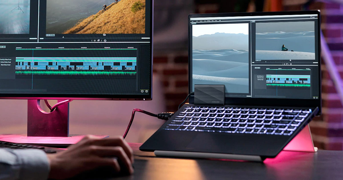 Ổ cứng di động giúp lưu trữ dữ liệu cho laptop, PC, phù hợp làm việc với file lớn và backup dữ liệu an toàn