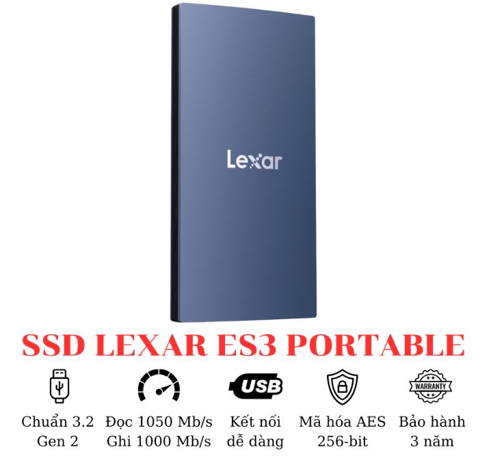Ổ Cứng Di Động Lexar ES3 Portable 1TB - Ảnh 4